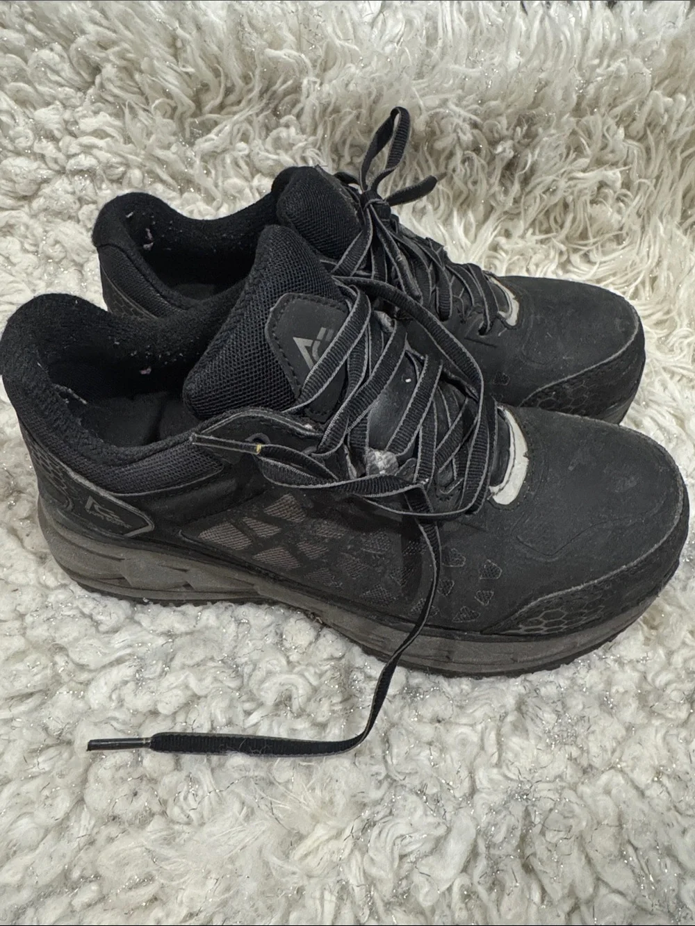 Ace work boots black low